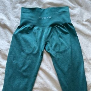 NVGTN Teal curve leggings XS